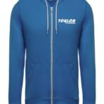 Pull zippé à capuche